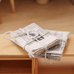 1:12 Dollhouse Retro Newspaper Set Home Furniture Accessories