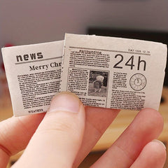 1:12 Dollhouse Retro Newspaper Set Home Furniture Accessories