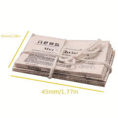 1:12 Dollhouse Retro Newspaper Set Home Furniture Accessories