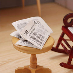 1:12 Dollhouse Retro Newspaper Set Home Furniture Accessories