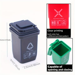Dollhouse Mini Trash Can Scene Model Shooting Props Decoration DIY Handicrafts