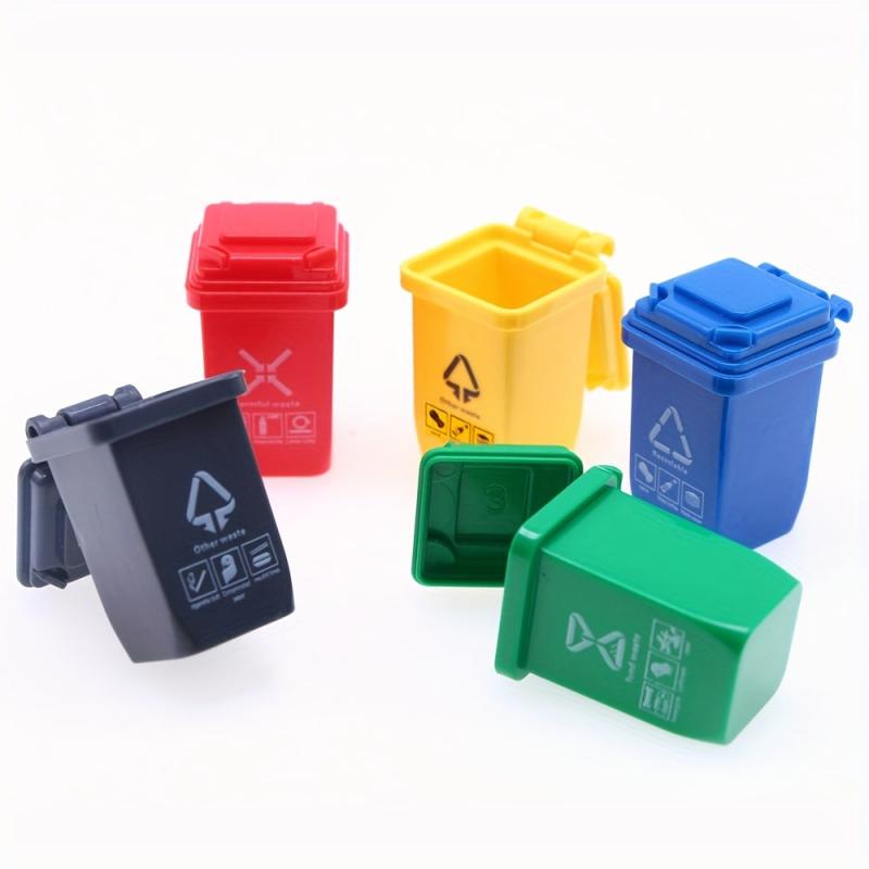 Dollhouse Mini Trash Can Scene Model Shooting Props Decoration DIY Handicrafts
