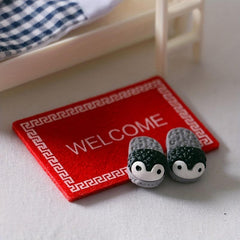 1:12 Doll House Welcome Carpet Floor Decoration