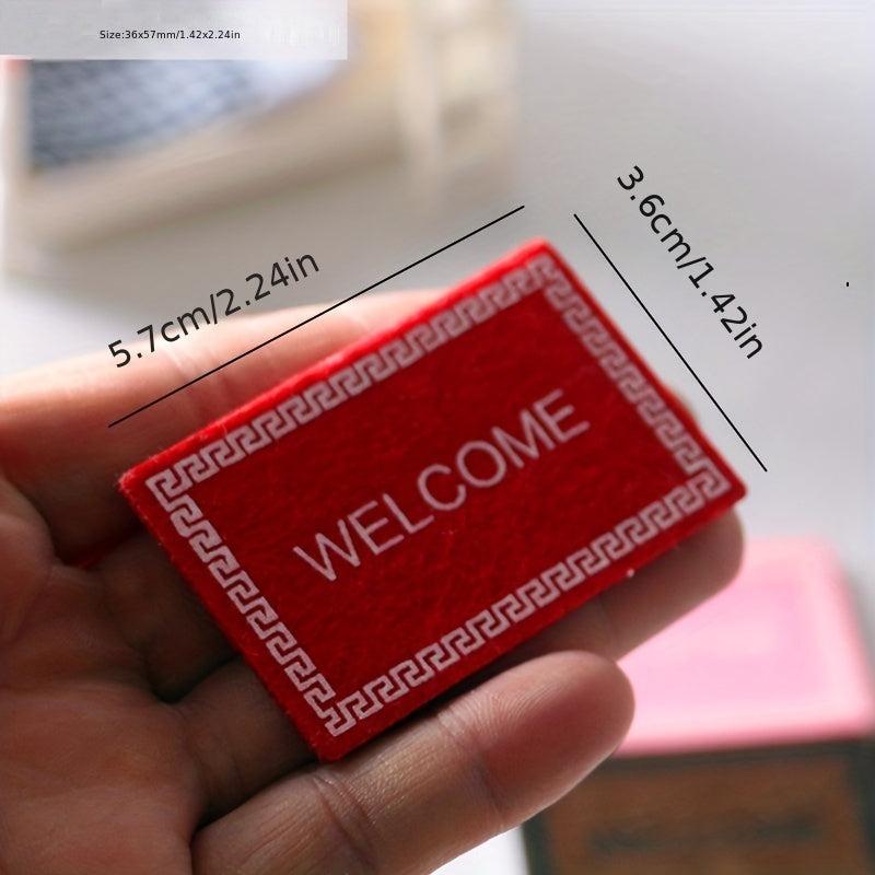 1:12 Doll House Welcome Carpet Floor Decoration