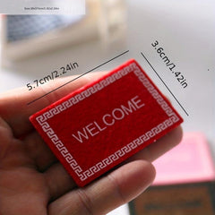 1:12 Doll House Welcome Carpet Floor Decoration