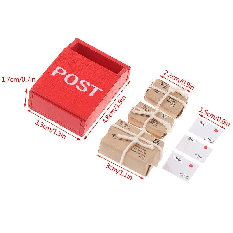 1:12 Dollhouse Miniature Mailbox Set