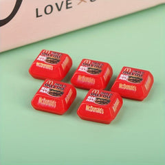 5 Mini Burger Boxes 1:12 Dollhouse Kitchen Food Scene Model Decor Pretend Toys