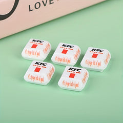 5 Mini Burger Boxes 1:12 Dollhouse Kitchen Food Scene Model Decor Pretend Toys