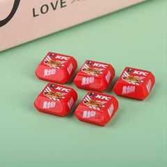 5 Mini Burger Boxes 1:12 Dollhouse Kitchen Food Scene Model Decor Pretend Toys