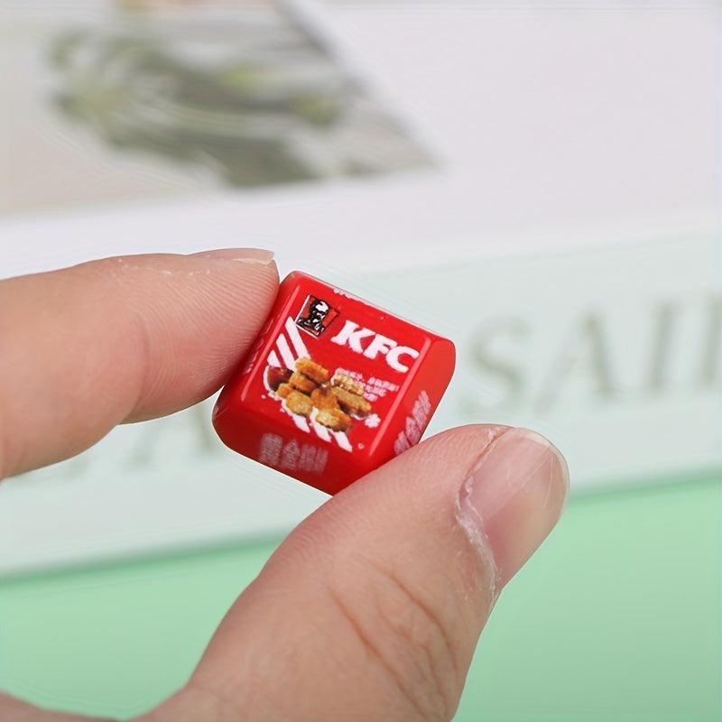 5 Mini Burger Boxes 1:12 Dollhouse Kitchen Food Scene Model Decor Pretend Toys