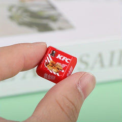 5 Mini Burger Boxes 1:12 Dollhouse Kitchen Food Scene Model Decor Pretend Toys