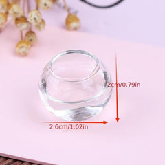 1:12 Dollhouse Mini Glass Empty Round Fish Tank Ornaments