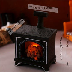 Dollhouse Mini Fireplace Firewood Furniture Model
