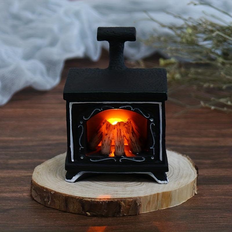 Dollhouse Mini Fireplace Firewood Furniture Model