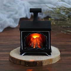 Dollhouse Mini Fireplace Firewood Furniture Model