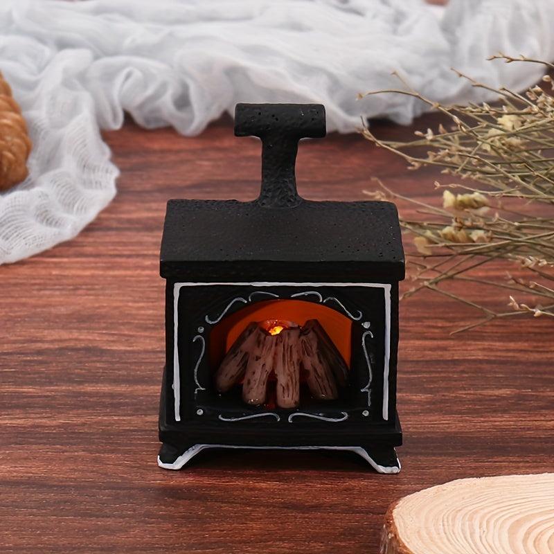 Dollhouse Mini Fireplace Firewood Furniture Model