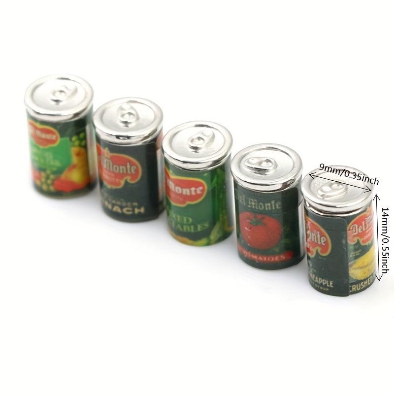 Mini Fruit Canned Dollhouse Food Kitchen Doll Accessories Gift