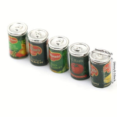 Mini Fruit Canned Dollhouse Food Kitchen Doll Accessories Gift