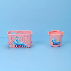 8 Piece Laundry Room Set Dollhouse Accessories for Creative Play