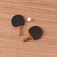 Table Tennis Racket Model DIY Accessories for Dollhouse Simulation
