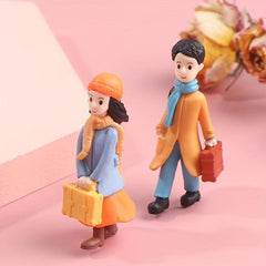 2pcs Couple Doll Toy Model Doll Decoration