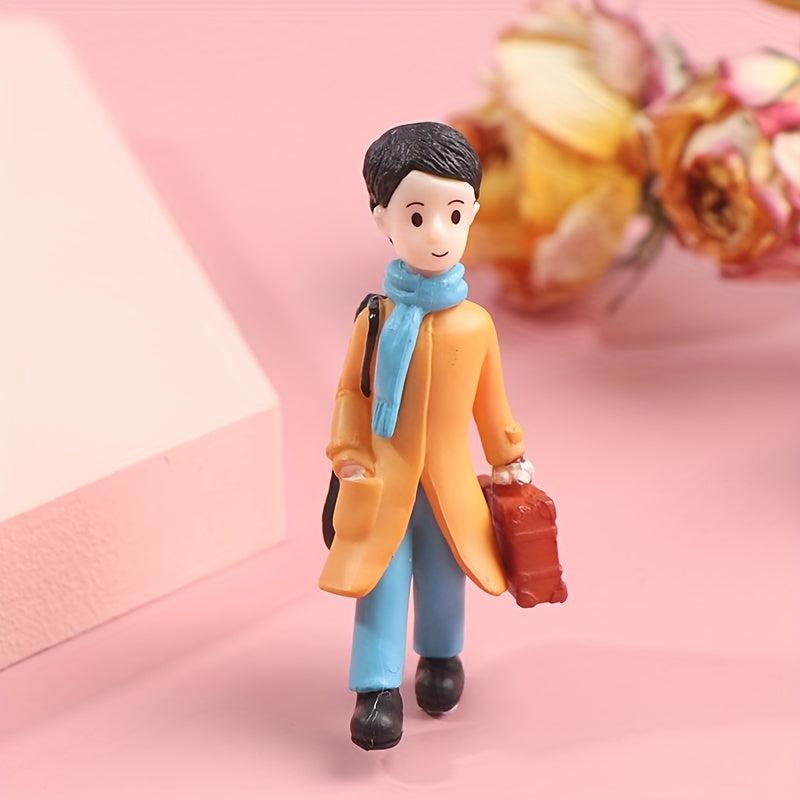 2pcs Couple Doll Toy Model Doll Decoration