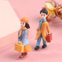 2pcs Couple Doll Toy Model Doll Decoration