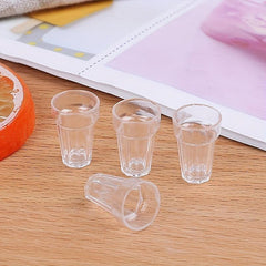 Set of 4 Dollhouse Beer Cups Miniature Accessories