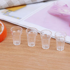 Set of 4 Dollhouse Beer Cups Miniature Accessories