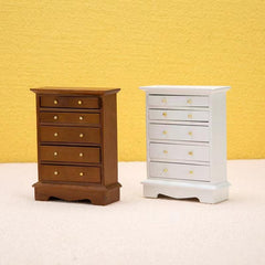 Miniature Dollhouse Chest of Drawers - Stylish Decoration for Dollhouse