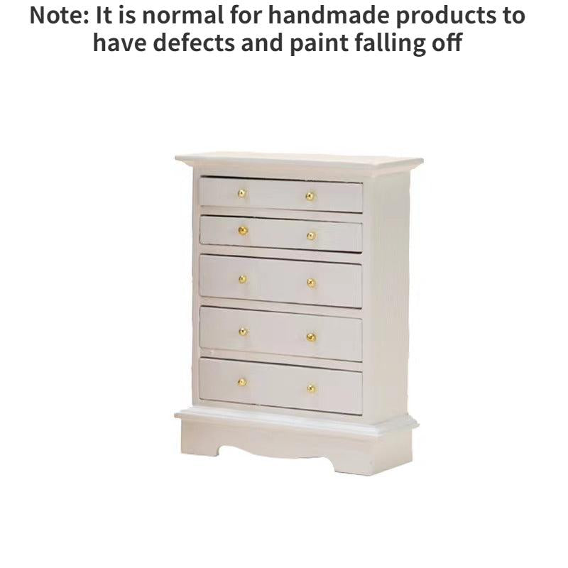 Miniature Dollhouse Chest of Drawers - Stylish Decoration for Dollhouse