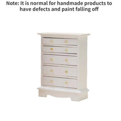 Miniature Dollhouse Chest of Drawers - Stylish Decoration for Dollhouse