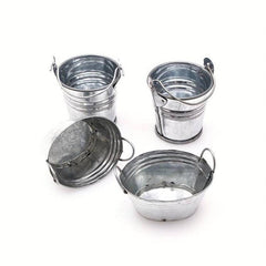 Mini Iron Bucket Laundry Basin Horse Mouth Iron Succulent Planter DIY Props