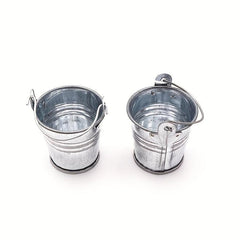 Mini Iron Bucket Laundry Basin Horse Mouth Iron Succulent Planter DIY Props