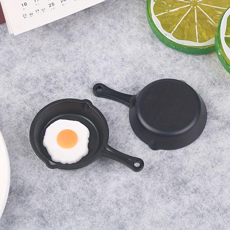 Mini Frying Egg Pans for Dollhouse Kitchen