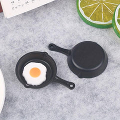 Mini Frying Egg Pans for Dollhouse Kitchen