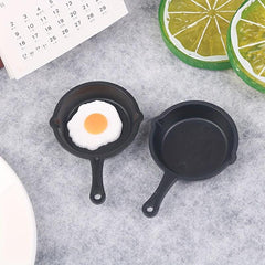 Mini Frying Egg Pans for Dollhouse Kitchen