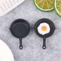Mini Frying Egg Pans for Dollhouse Kitchen