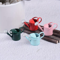 1:12 Scale Metal Watering Can Garden Decor for Dolls