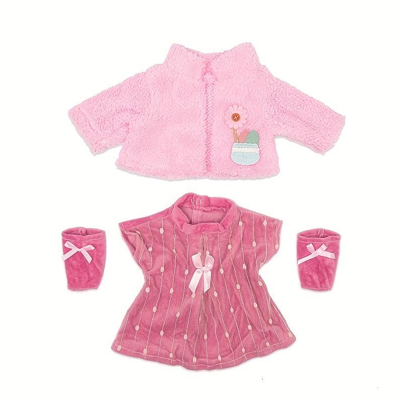 Pink Suit Socks Doll Clothes Fit For 17in Doll Not Include Doll