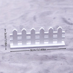 1pc Dollhouse Wooden Fence Micro Landscape Decoration