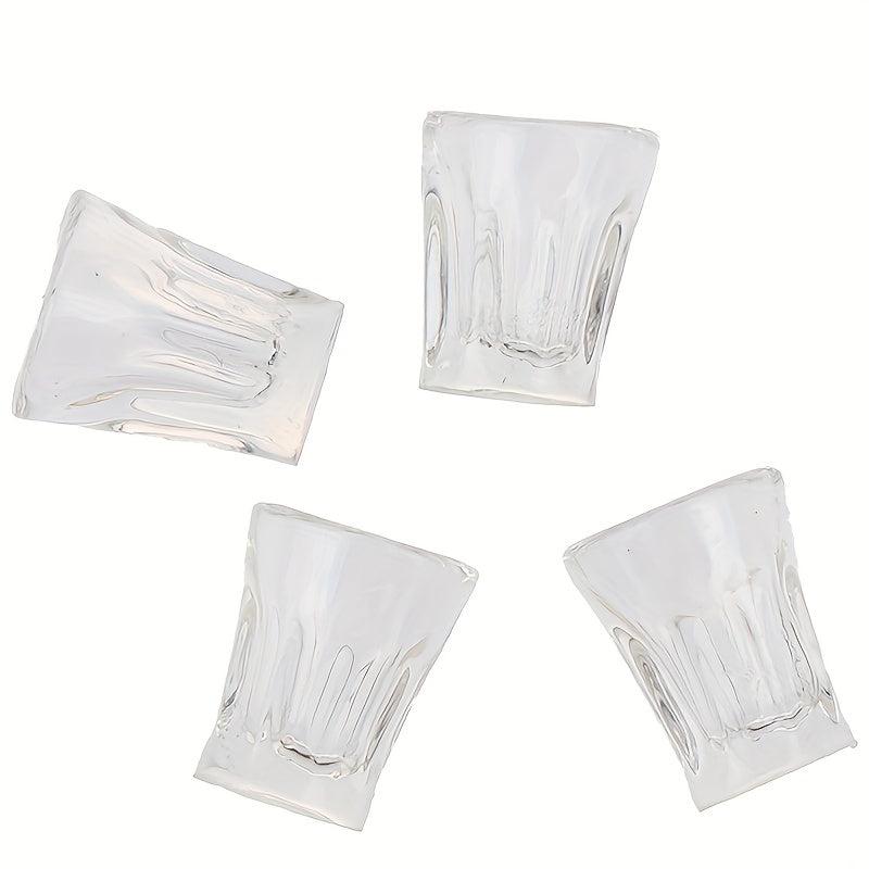 4pcs Mini Resin Transparent Cup Dollhouse Accessories