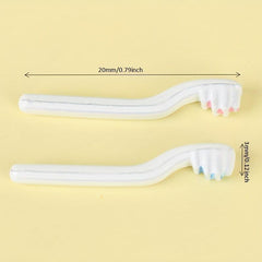 Mini Retro Mouthwash Cup Toothpaste Toothbrush Set Dollhouse Accessories