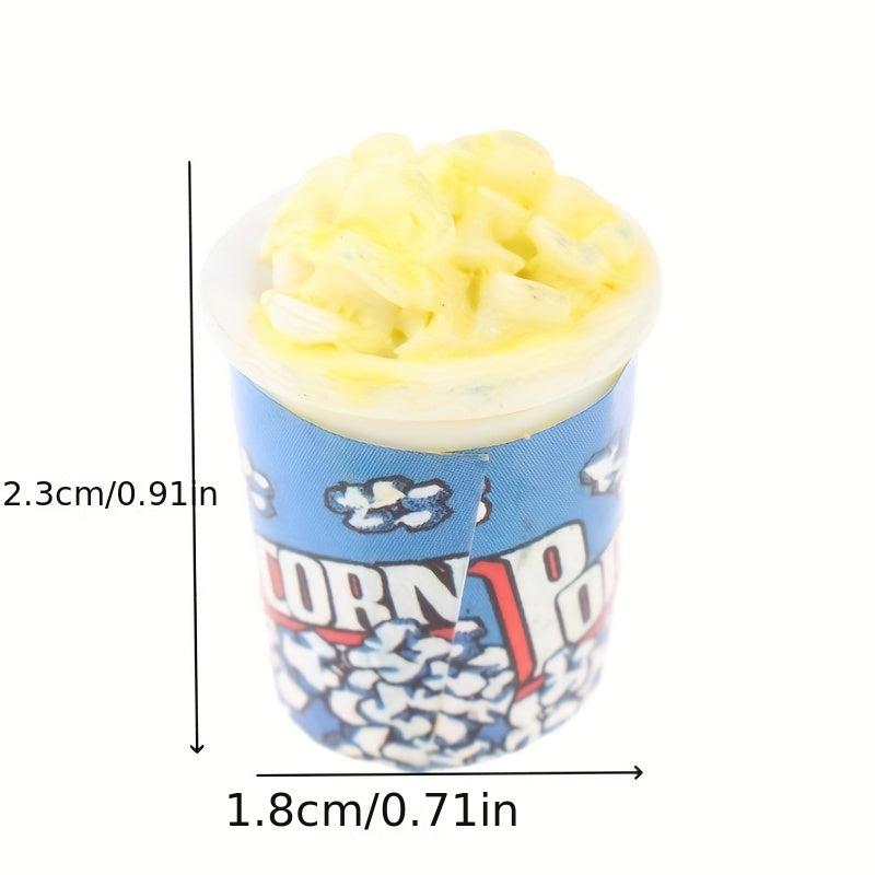 4pcs Dollhouse Popcorn Pretend Play Simulative Food Model DIY Toy