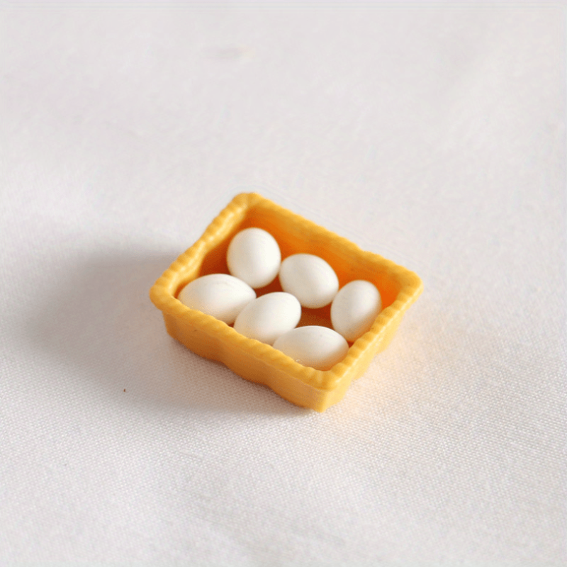 1:12 Doll Room Mini Egg Food Model Kitchen Doll Toy