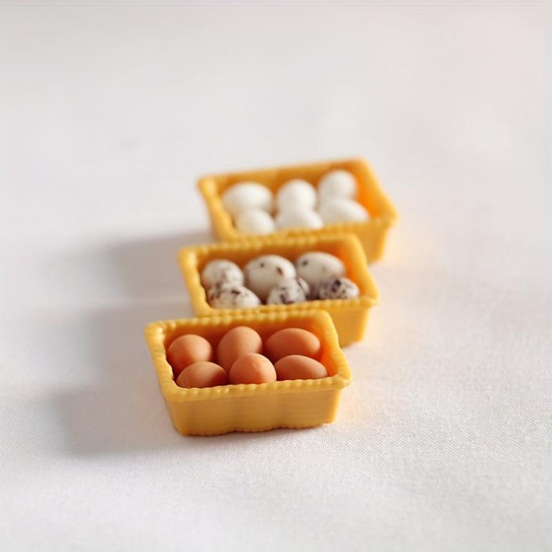 1:12 Doll Room Mini Egg Food Model Kitchen Doll Toy
