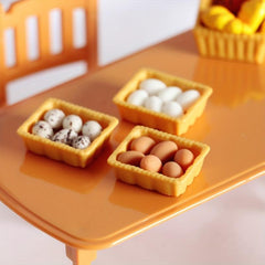 1:12 Doll Room Mini Egg Food Model Kitchen Doll Toy