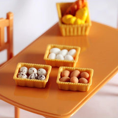 1:12 Doll Room Mini Egg Food Model Kitchen Doll Toy