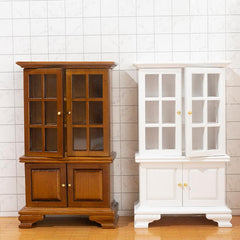 Modern Glass Cabinet Doll House Furniture Ornaments