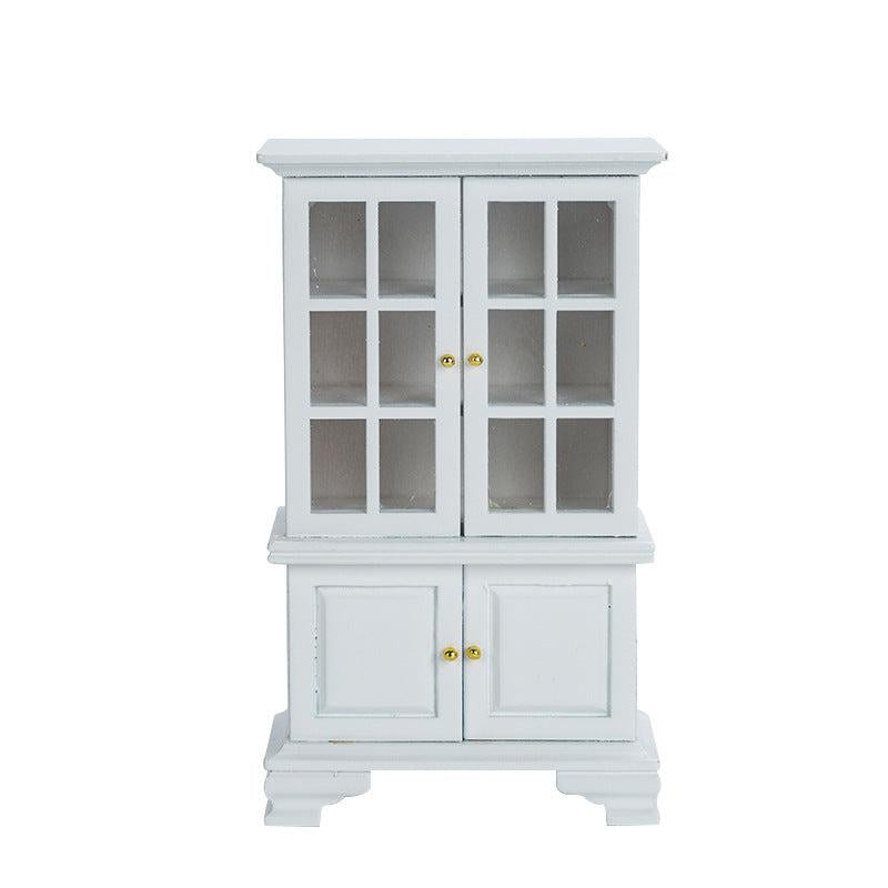 Modern Glass Cabinet Doll House Furniture Ornaments